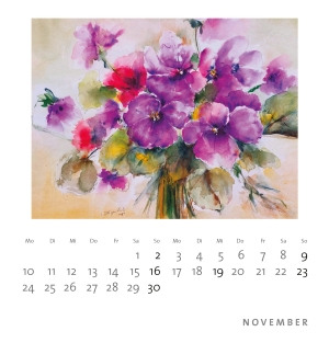 Isolde Ziegenbalg – Minikalender»Blumen sind das Lächeln der Erde«