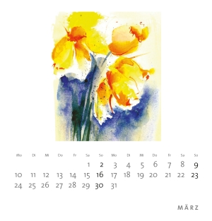 Isolde Ziegenbalg – Minikalender»Blumen sind das Lächeln der Erde«