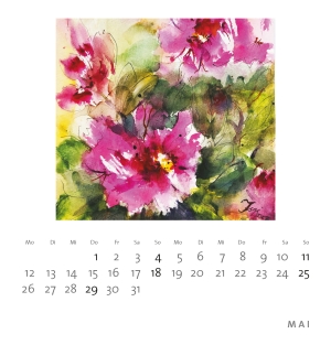 Isolde Ziegenbalg – Minikalender»Blumen sind das Lächeln der Erde«