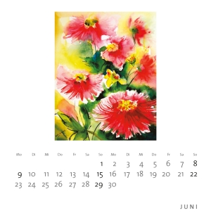 Isolde Ziegenbalg – Minikalender»Blumen sind das Lächeln der Erde«