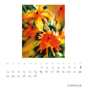 Isolde Ziegenbalg – Minikalender»Blumen sind das Lächeln der Erde«