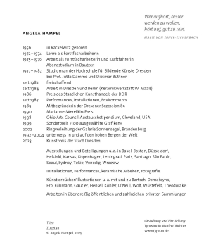 Angela HampelMalerei Zeichnung Grafik