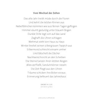 Giannis AlbanisVom Wechsel der Zeiten