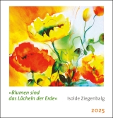 Minikalender Isolde Ziegenbalg»Blumen sind das Lächeln der Erde«